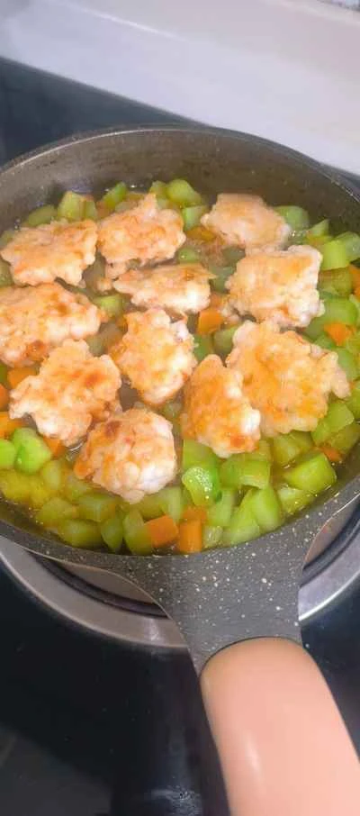 きゅうりとエビのペースト炒めの作り方：7