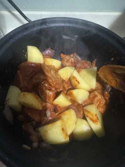 シンプルなカレーチキンのレシピ手順：4