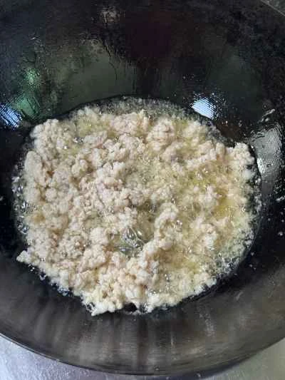 刻んだ唐辛子、ひき肉、こんにゃくの作り方：5