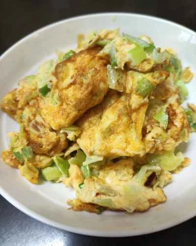 ネギ入りスクランブルエッグの作り方:9