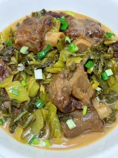 牛テールの煮込みとキャベツのピクルスの作り方：15