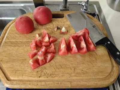 酸辣湯牛肉を作る手順：2