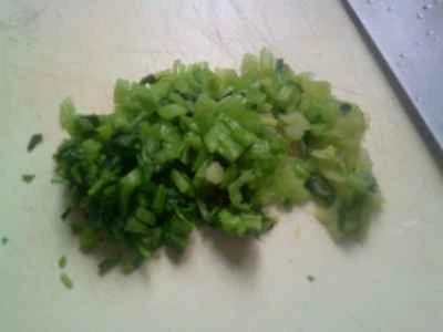 セロリ、ラムテール、タケノコ、豆腐のサラダの作り方：5