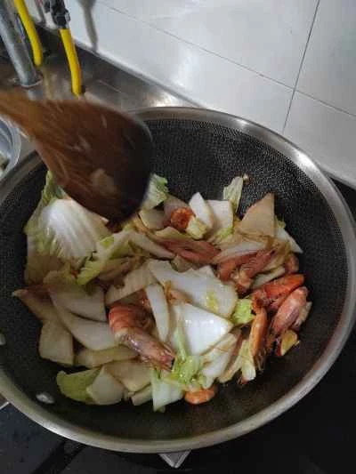 キャベツ、豆腐、エビの煮込みの作り方：19