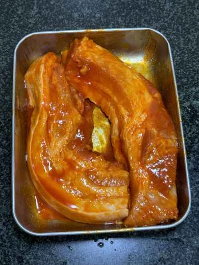 オルレアン風ハニーグレーズポークベリーの作り方：6