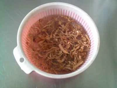 緑豆の芽と千切りの辛子漬けを作る手順：2