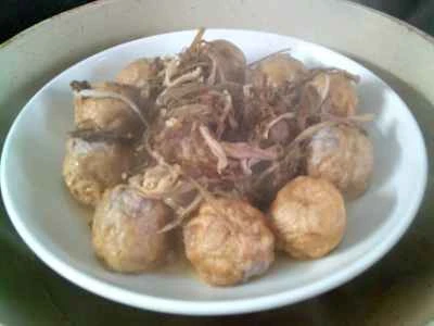 乾燥タケノコと野菜を詰めた蒸しグルテンの作り方：13