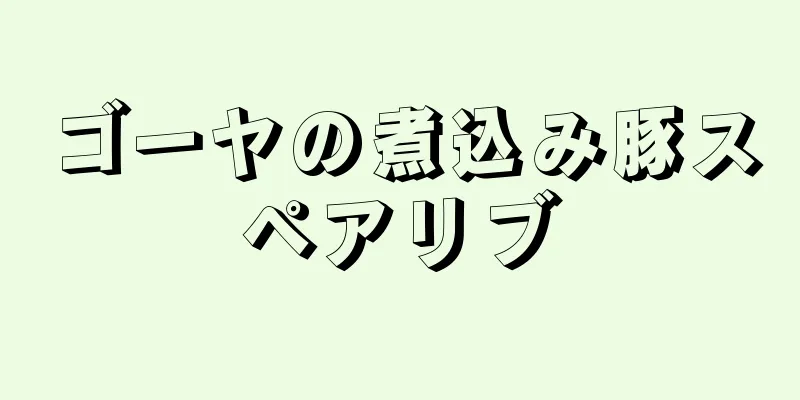 ゴーヤの煮込み豚スペアリブ