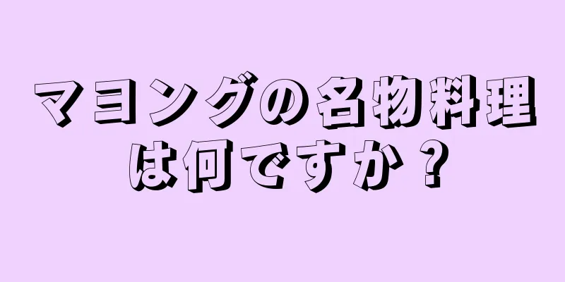 マヨングの名物料理は何ですか？