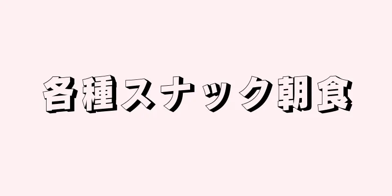 各種スナック朝食