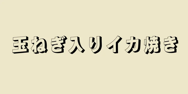 玉ねぎ入りイカ焼き