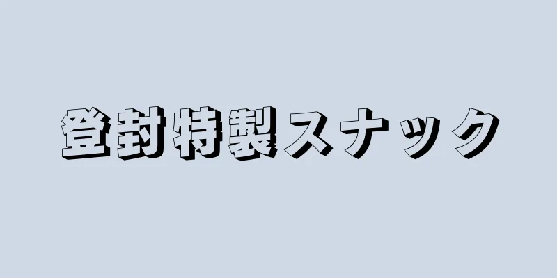 登封特製スナック