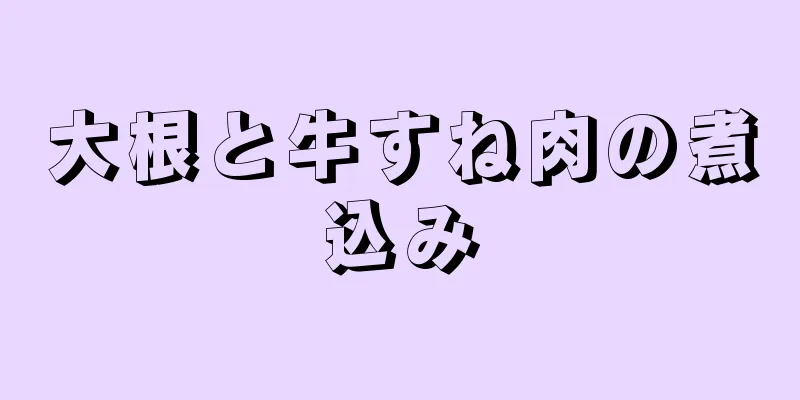 大根と牛すね肉の煮込み