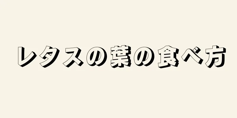 レタスの葉の食べ方