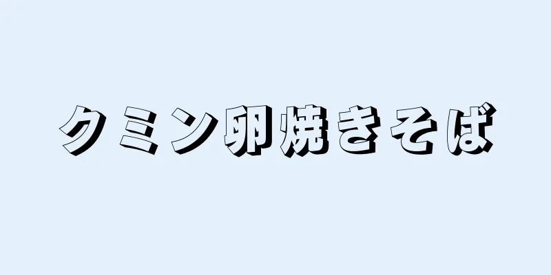 クミン卵焼きそば