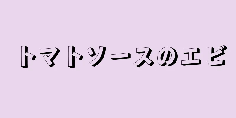 トマトソースのエビ