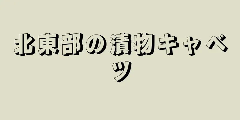 北東部の漬物キャベツ