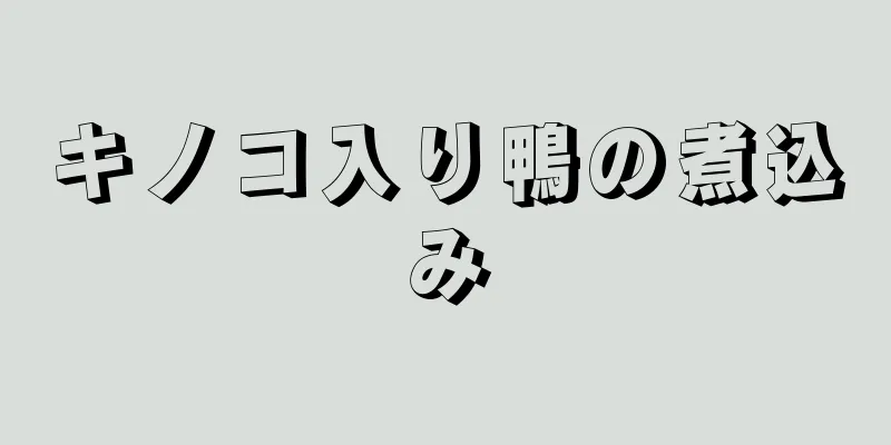 キノコ入り鴨の煮込み