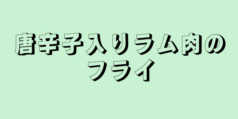 唐辛子入りラム肉のフライ