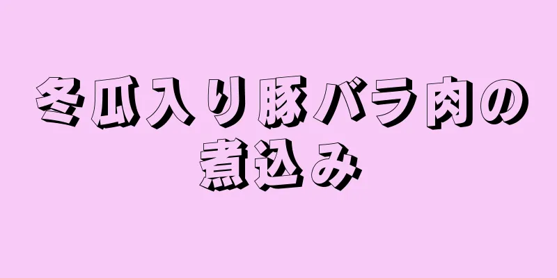 冬瓜入り豚バラ肉の煮込み