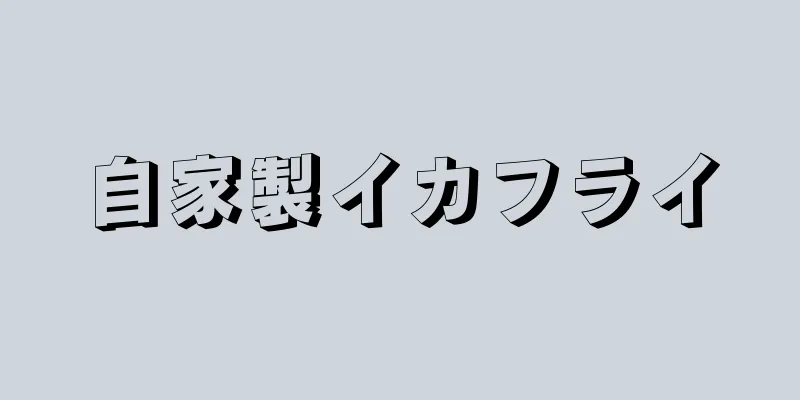 自家製イカフライ