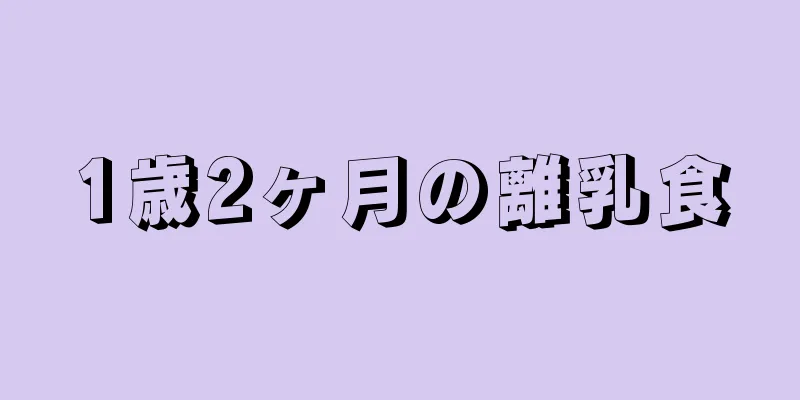 1歳2ヶ月の離乳食