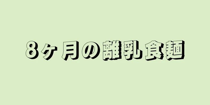 8ヶ月の離乳食麺