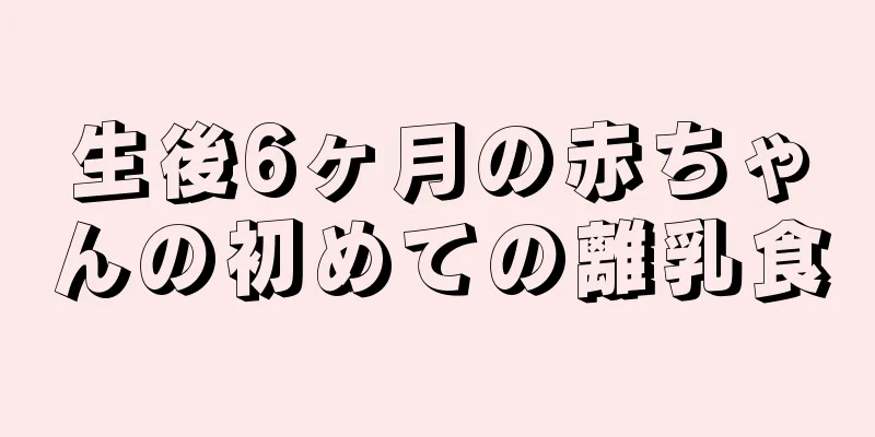 生後6ヶ月の赤ちゃんの初めての離乳食