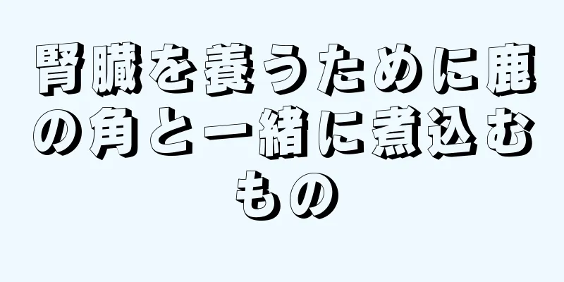 腎臓を養うために鹿の角と一緒に煮込むもの