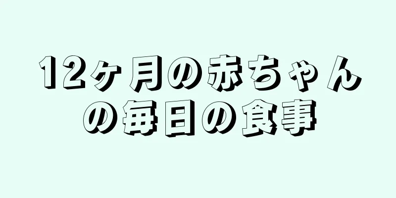 12ヶ月の赤ちゃんの毎日の食事