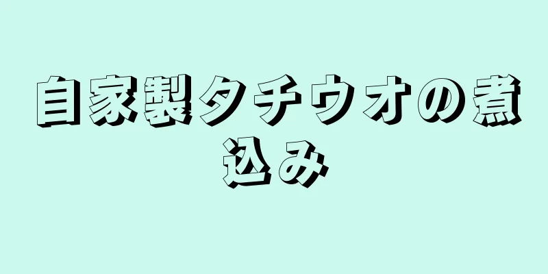 自家製タチウオの煮込み