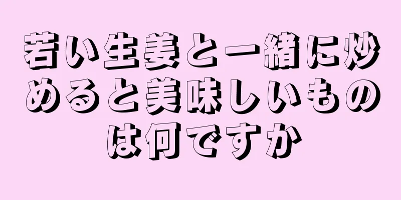 若い生姜と一緒に炒めると美味しいものは何ですか