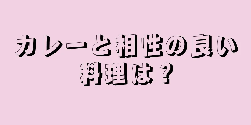 カレーと相性の良い料理は？