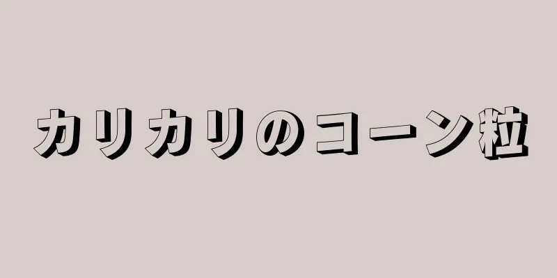 カリカリのコーン粒