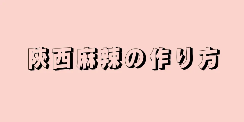 陝西麻辣の作り方