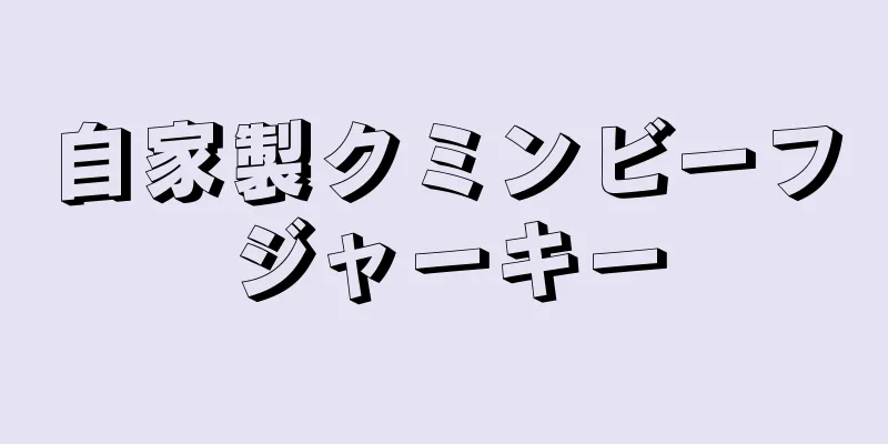 自家製クミンビーフジャーキー