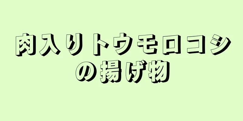 肉入りトウモロコシの揚げ物