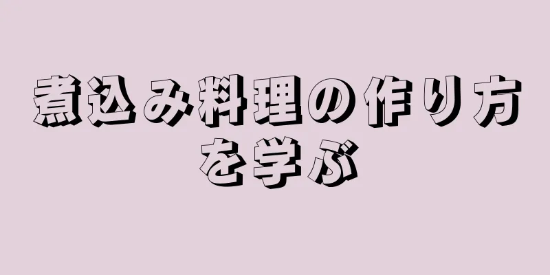 煮込み料理の作り方を学ぶ