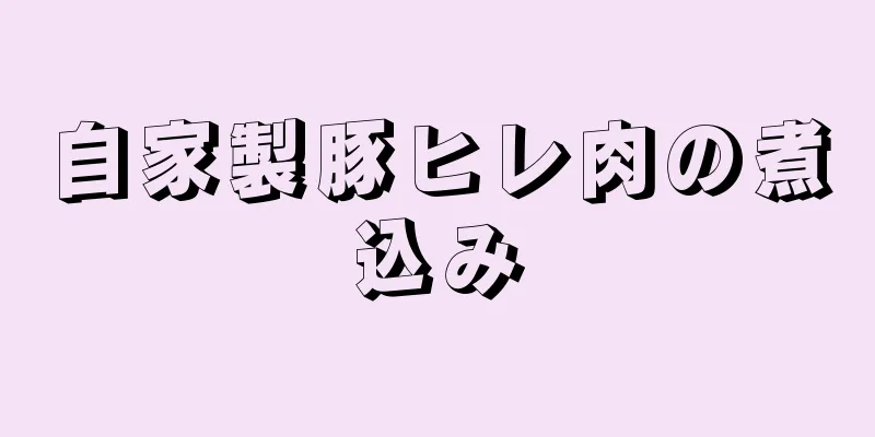 自家製豚ヒレ肉の煮込み