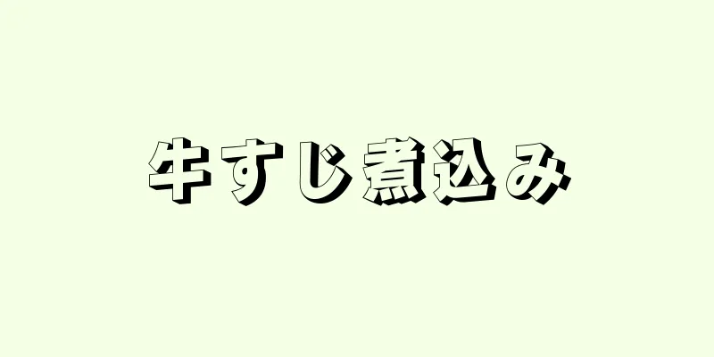 牛すじ煮込み