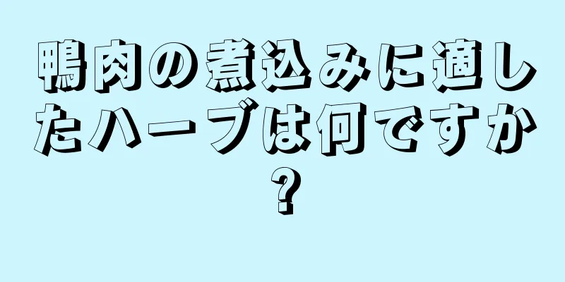 鴨肉の煮込みに適したハーブは何ですか?