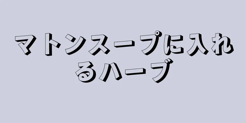 マトンスープに入れるハーブ