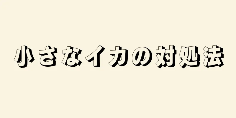 小さなイカの対処法