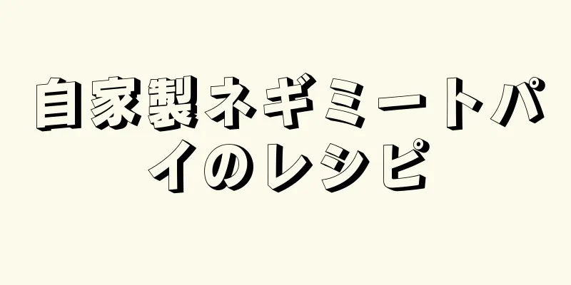 自家製ネギミートパイのレシピ