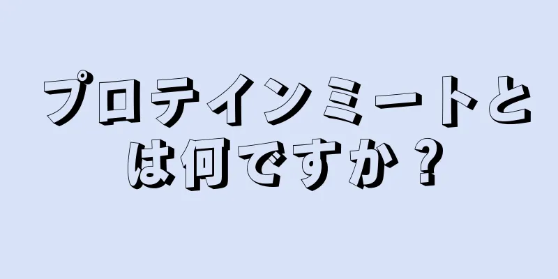 プロテインミートとは何ですか？