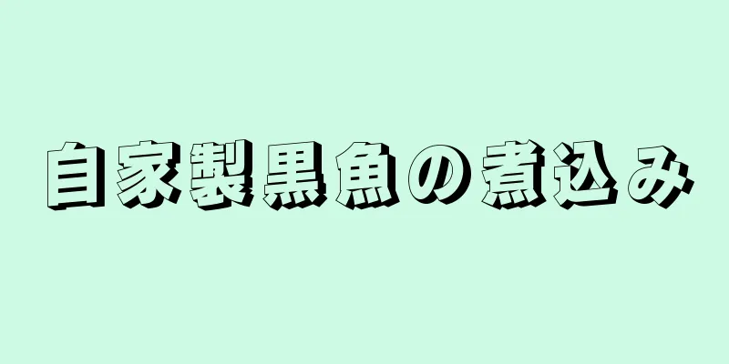 自家製黒魚の煮込み