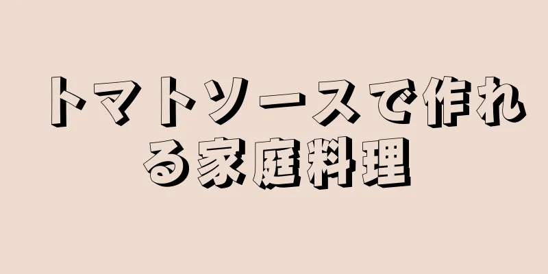 トマトソースで作れる家庭料理