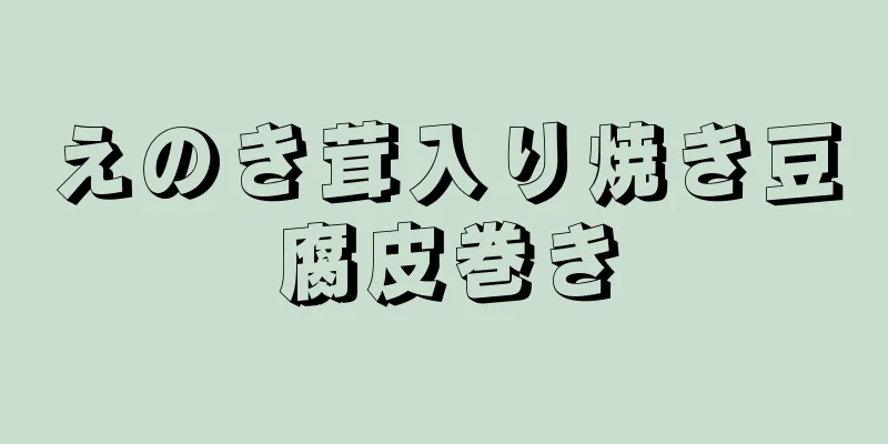 えのき茸入り焼き豆腐皮巻き