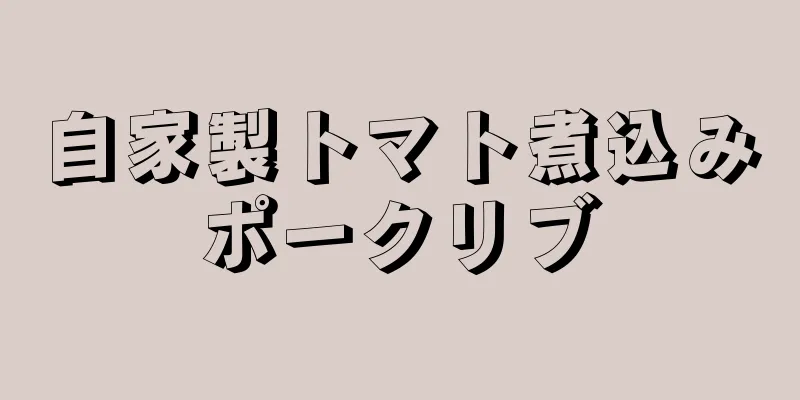 自家製トマト煮込みポークリブ