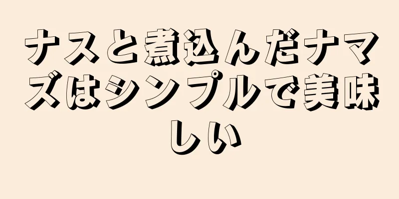 ナスと煮込んだナマズはシンプルで美味しい